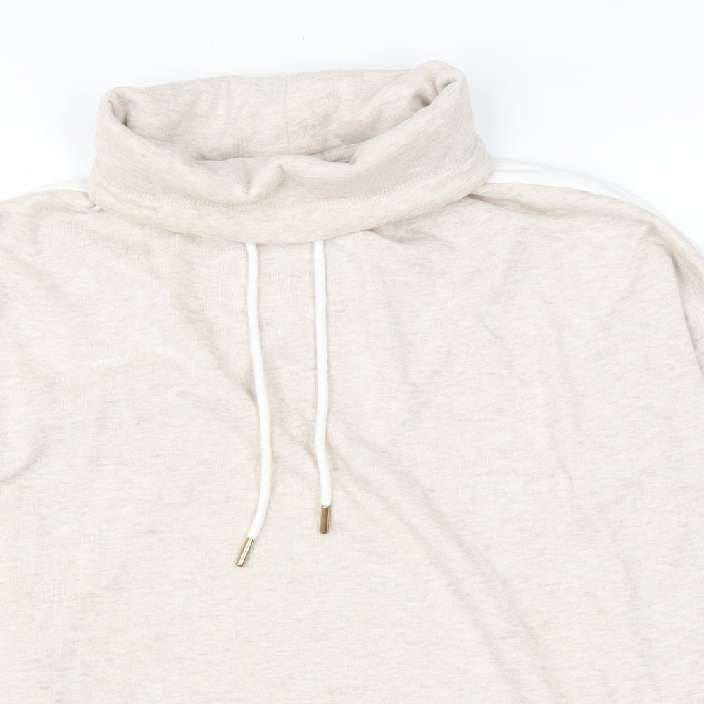 F&F Womens Beige Cotton Pullover Sweatshirt Size 10 Pullover