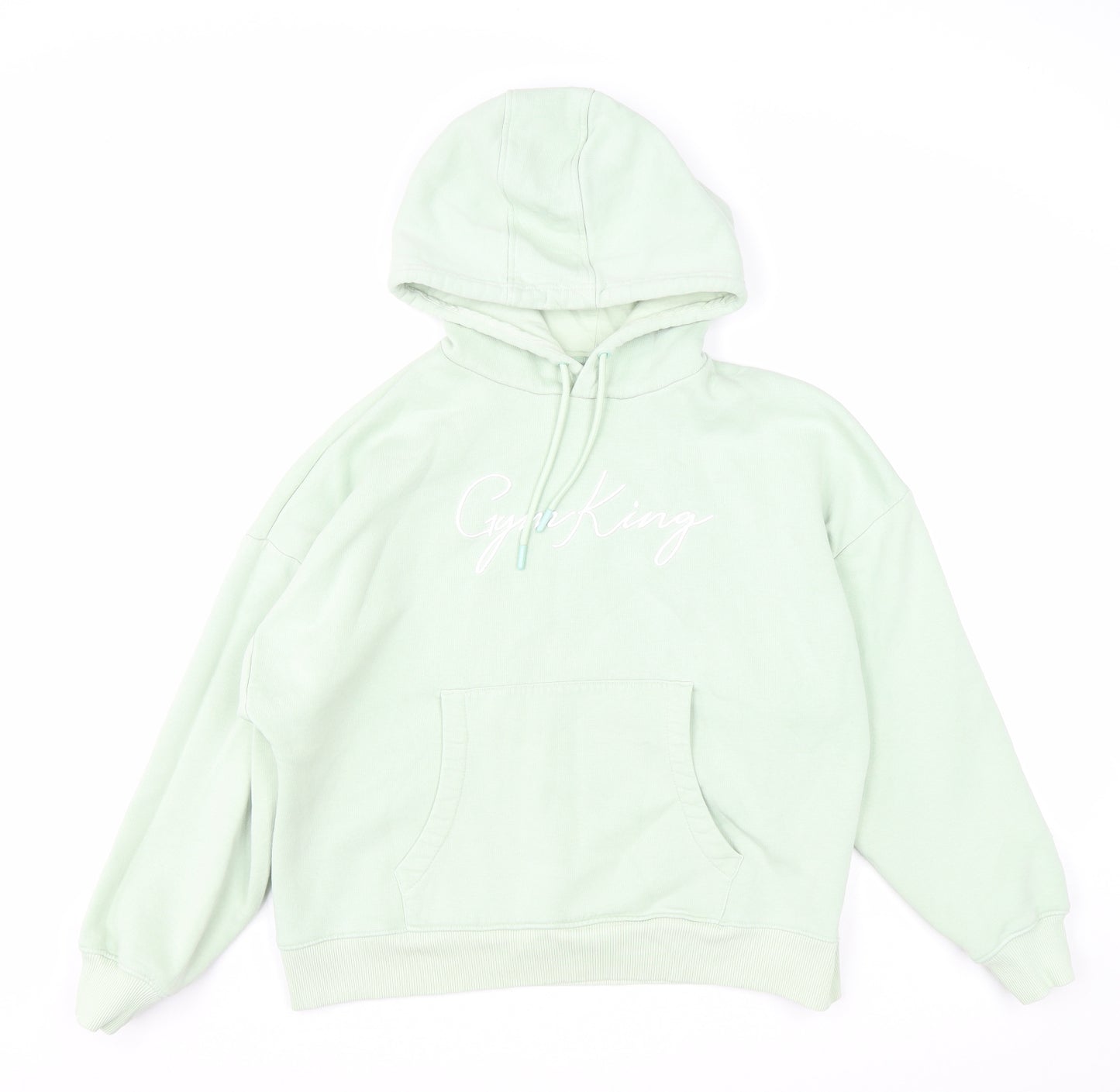 Gym King Womens Green Cotton Pullover Hoodie Size 6 Pullover