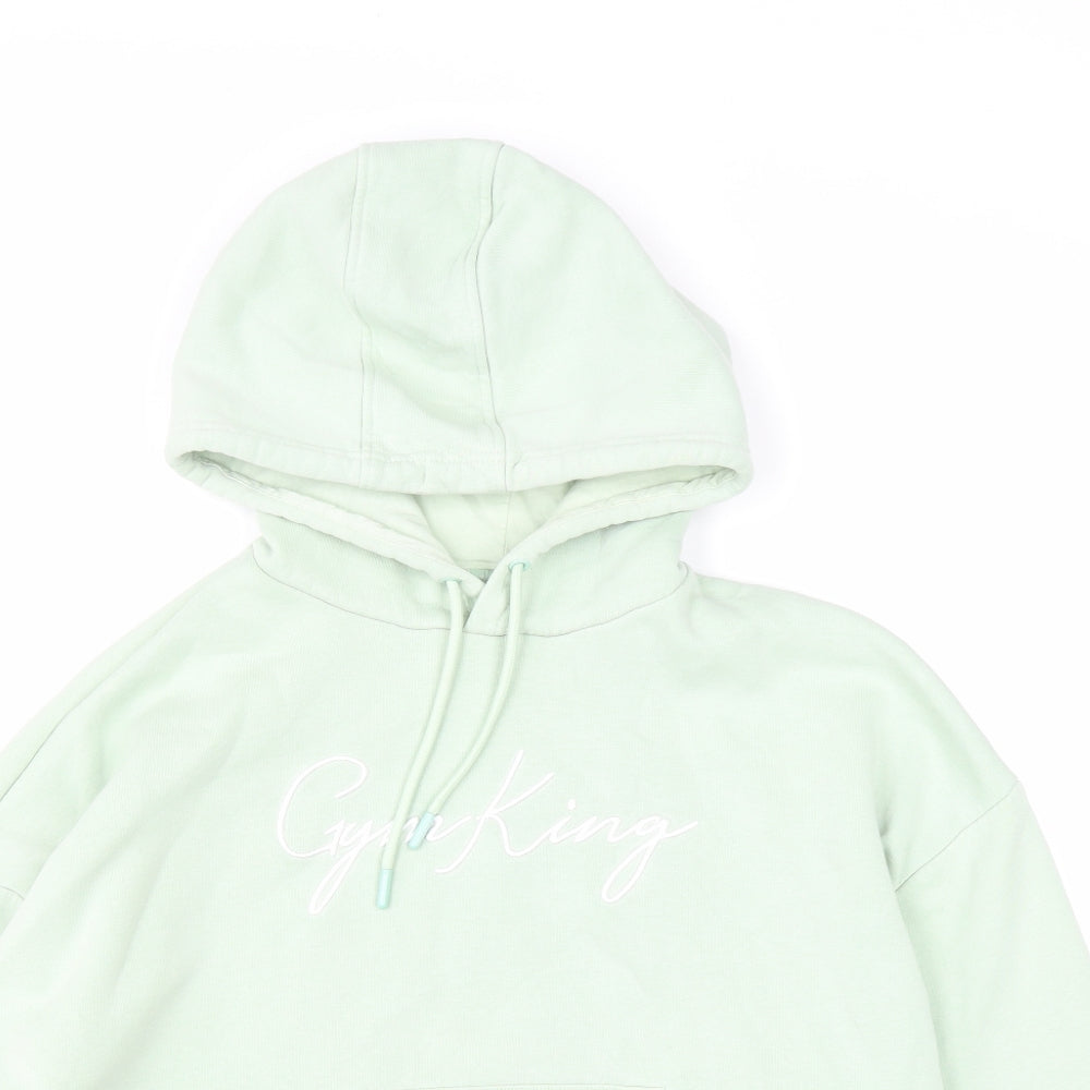 Gym King Womens Green Cotton Pullover Hoodie Size 6 Pullover