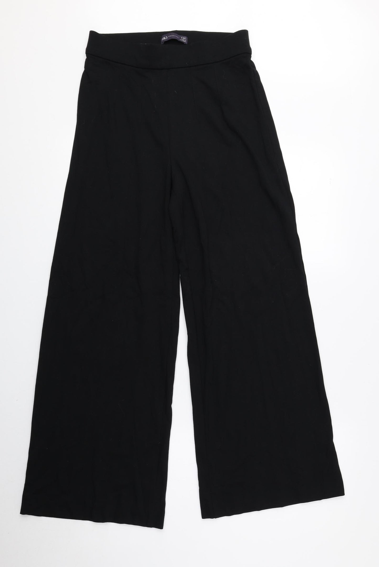Marks and Spencer Womens Black Viscose Jogger Leggings Size 8 L27 in