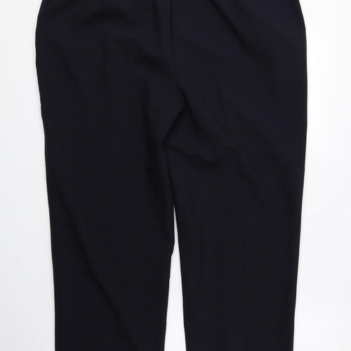 ISLE Collection Womens Blue Polyester Trousers Size 16 L23.5 in Regular