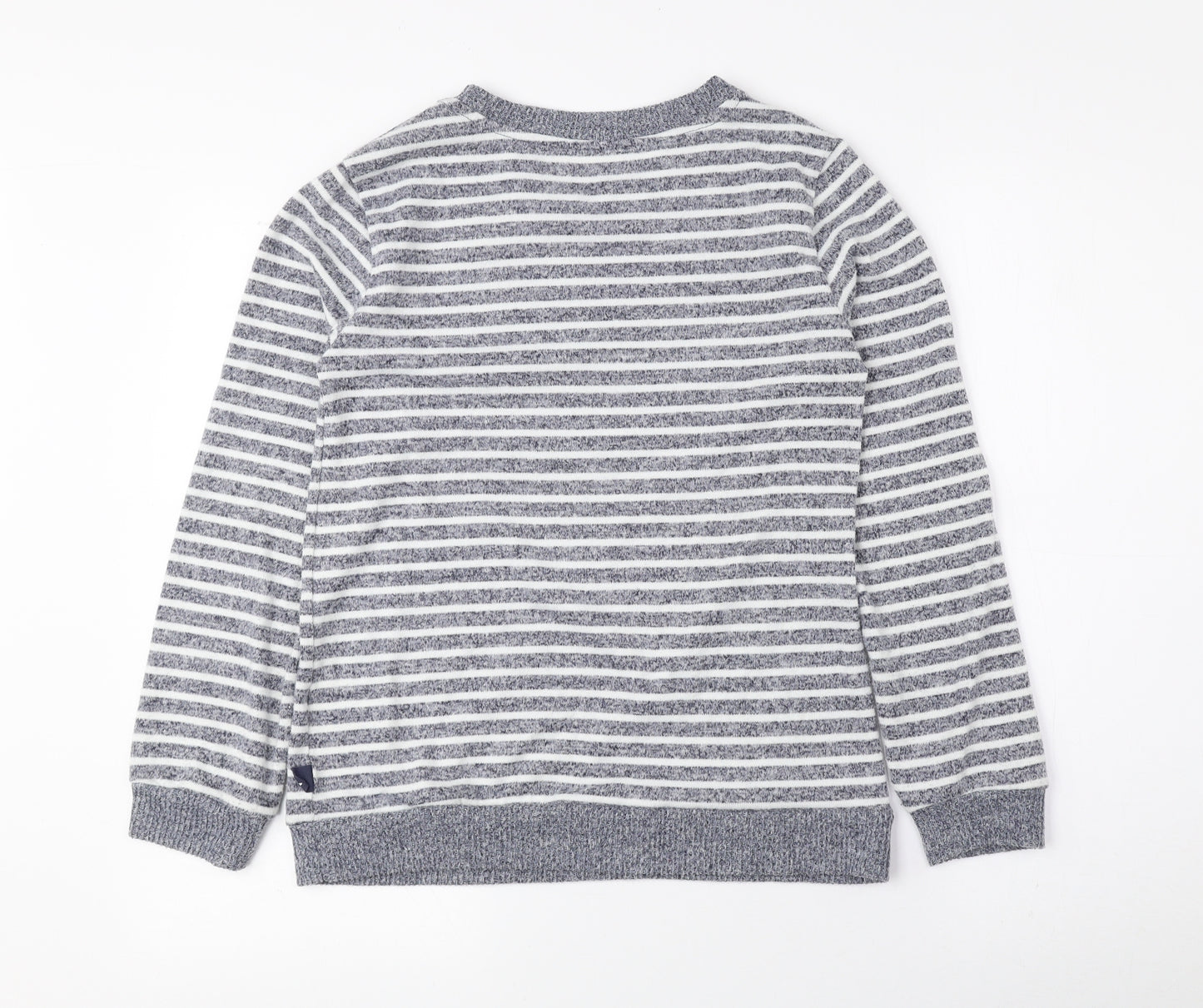 Love to Lounge Womens Blue Round Neck Striped Polyester Pullover Jumper Size XS - Future Dreamer