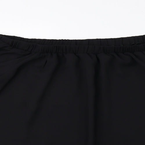 ASOS Womens Black Polyester Basic Blouse Size 12 Off the Shoulder