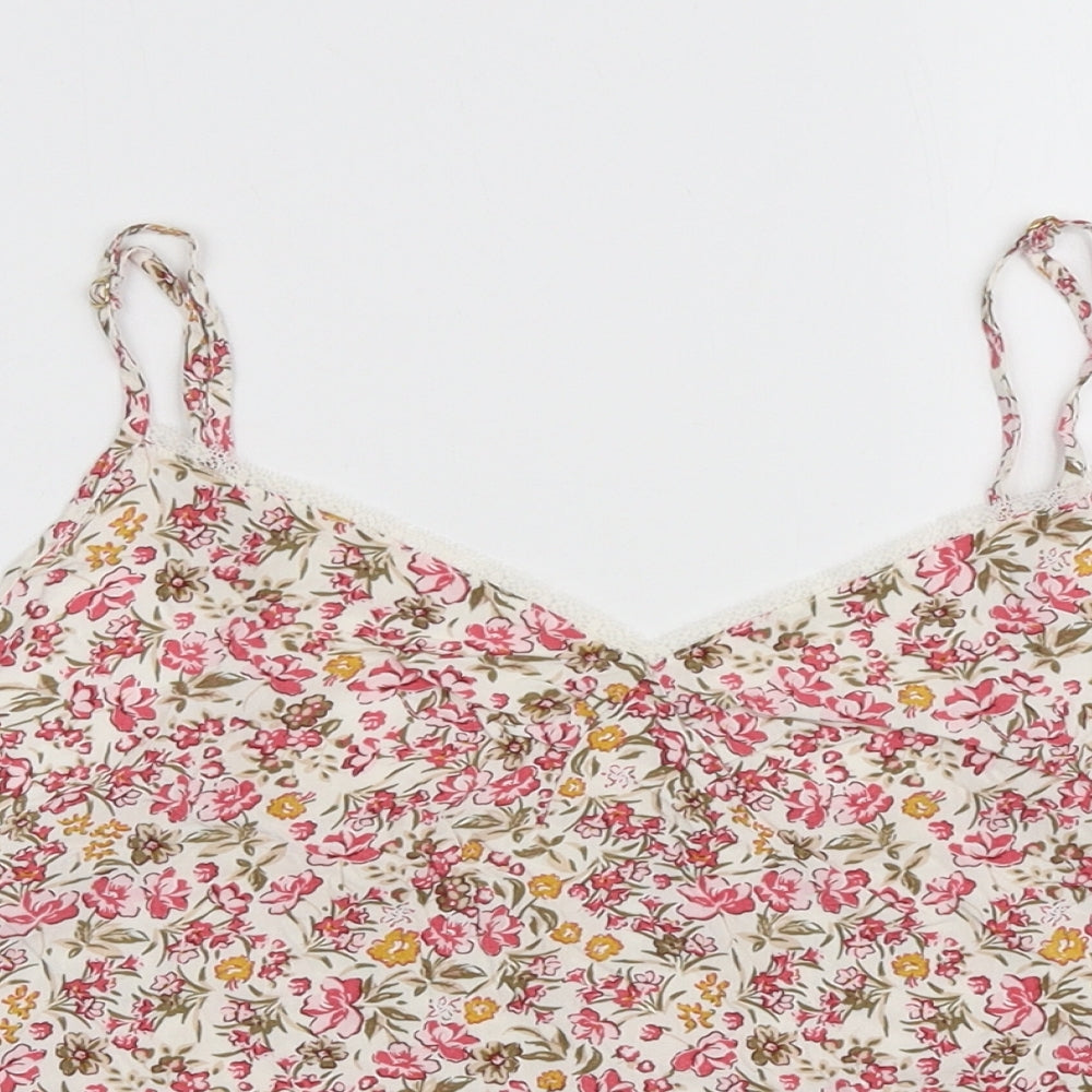 Primark Womens Multicoloured Floral Viscose Camisole Tank Size XL V-Neck