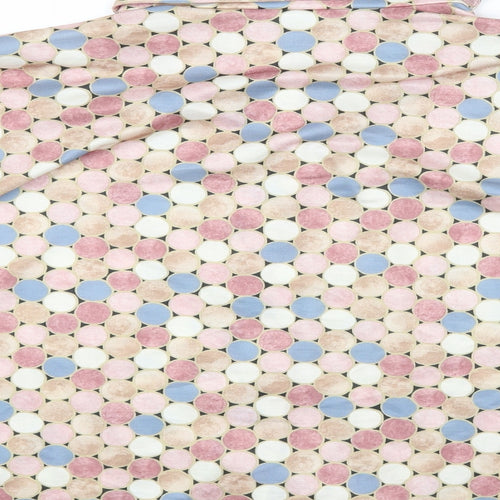Finnkarelia Womens Multicoloured Geometric Polyester Basic Button-Up Size 8 Collared