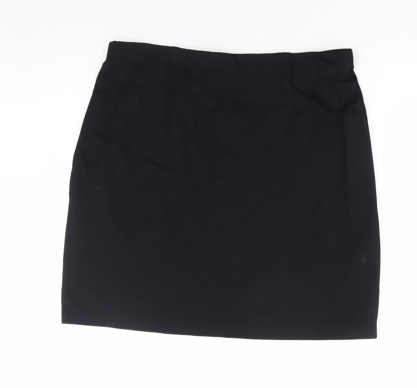 Marks and Spencer Womens Black Viscose A-Line Skirt Size 16