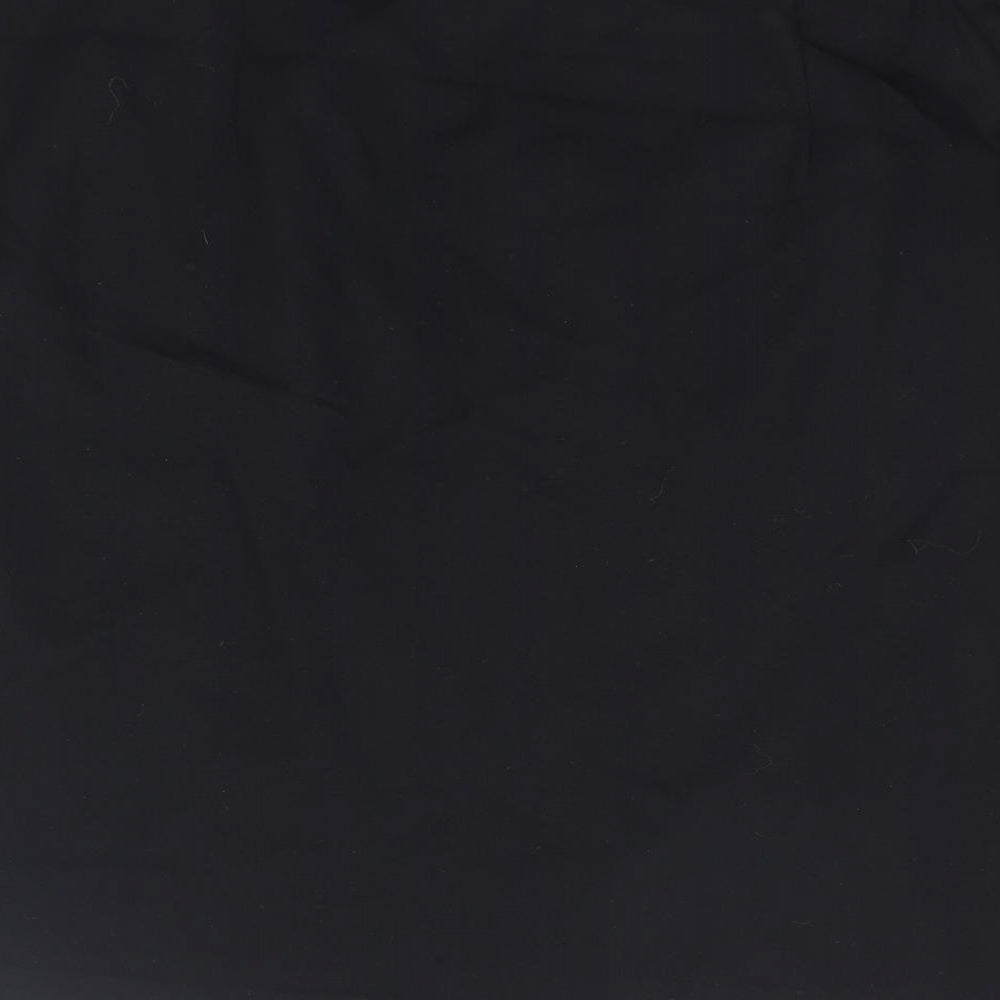 Marks and Spencer Womens Black Viscose A-Line Skirt Size 16