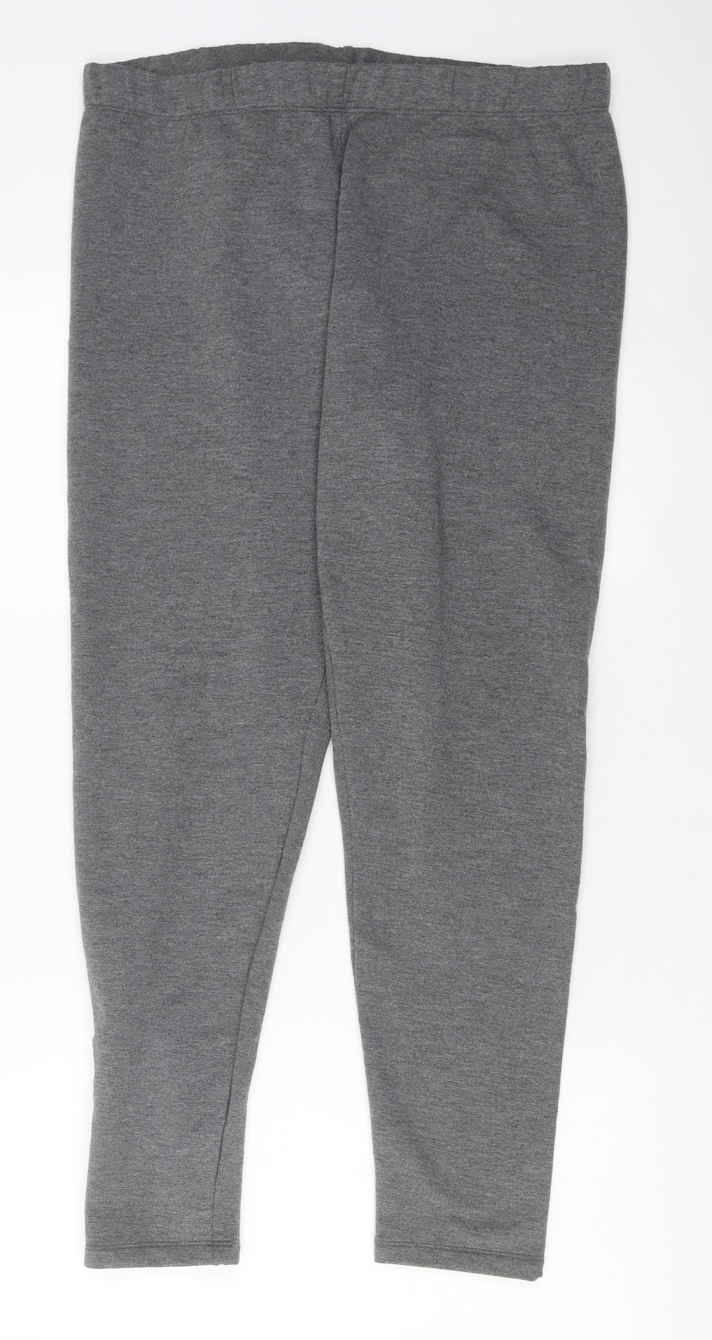ESMARA Womens Grey Polyester Jogger Leggings Size L L35 in