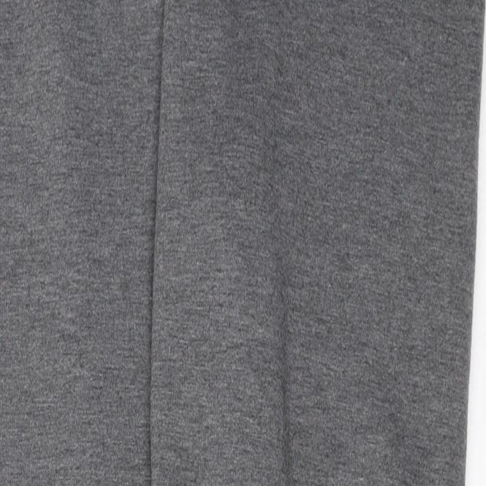ESMARA Womens Grey Polyester Jogger Leggings Size L L35 in