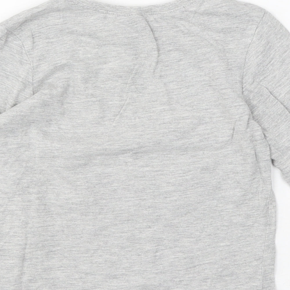 NEXT Girls Grey Polyester Basic Casual Size 2-3 Years Round Neck Pullover