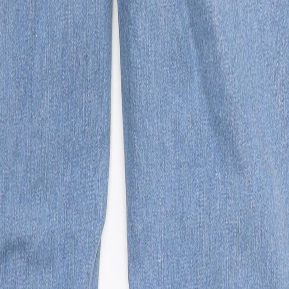 Primark Womens Blue Cotton Skinny Jeans Size 8 L36 in Regular Zip