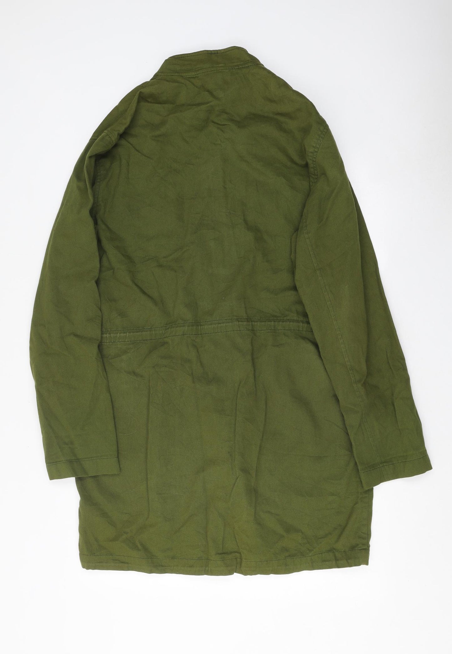 BDG Mens Green Overcoat Coat Size M Zip