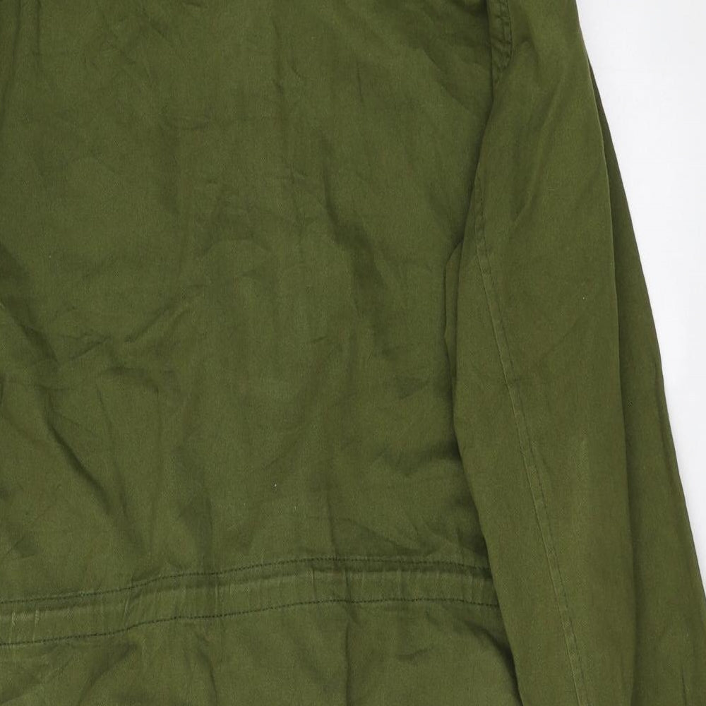 BDG Mens Green Overcoat Coat Size M Zip