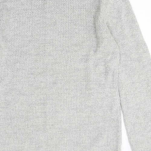 NEXT Mens Grey Round Neck Polyester Pullover Jumper Size M