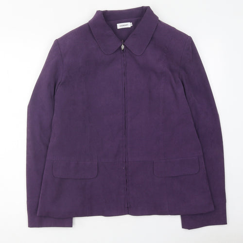 Damart Womens Purple Jacket Size 16 Zip