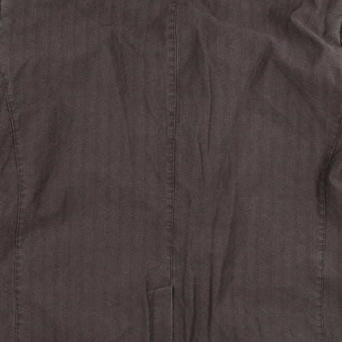 Preworn Mens Brown Polyester Jacket Suit Jacket Size 44