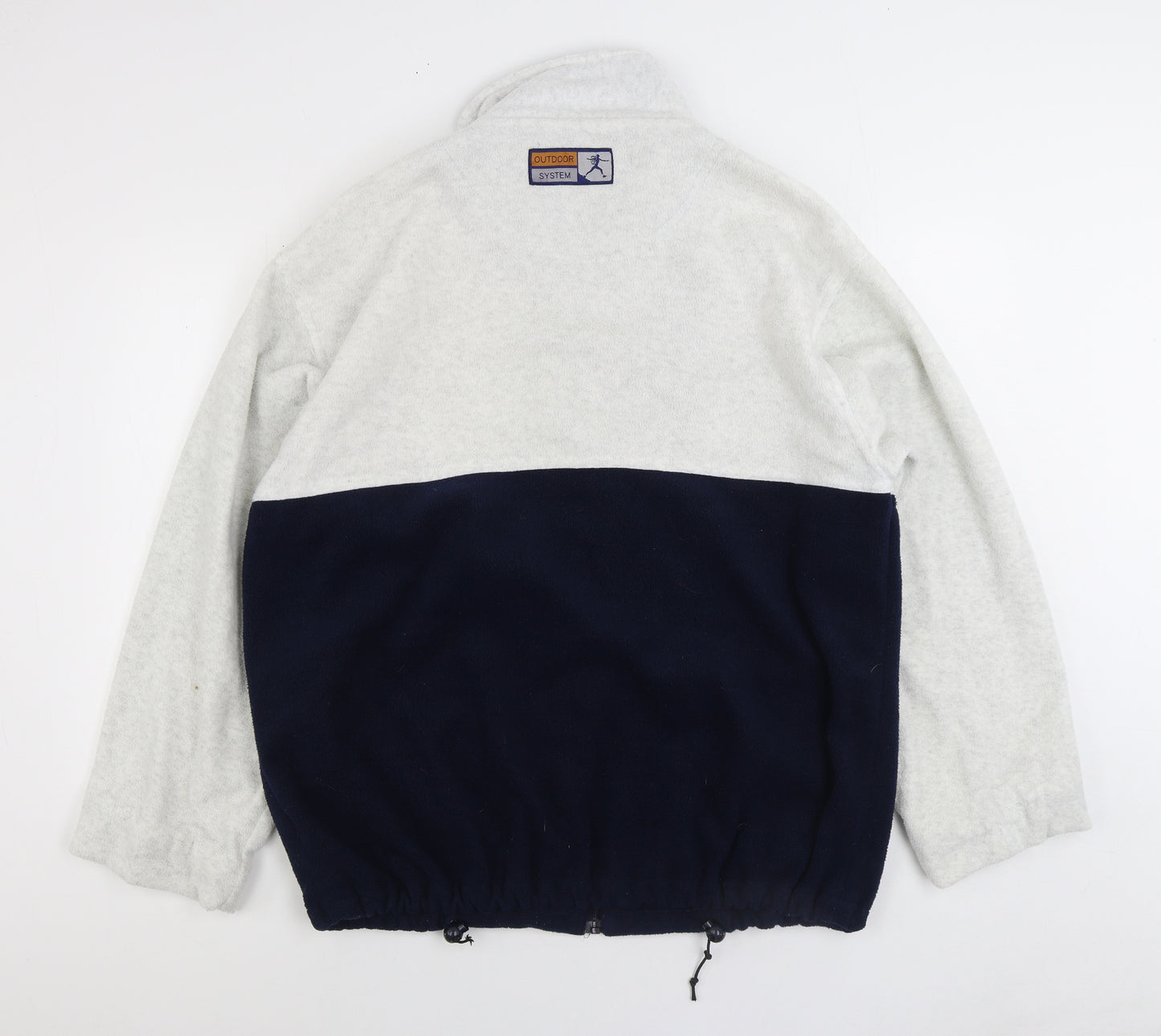 Cape De Monte Mens White Jacket Size L Zip - Colourblock