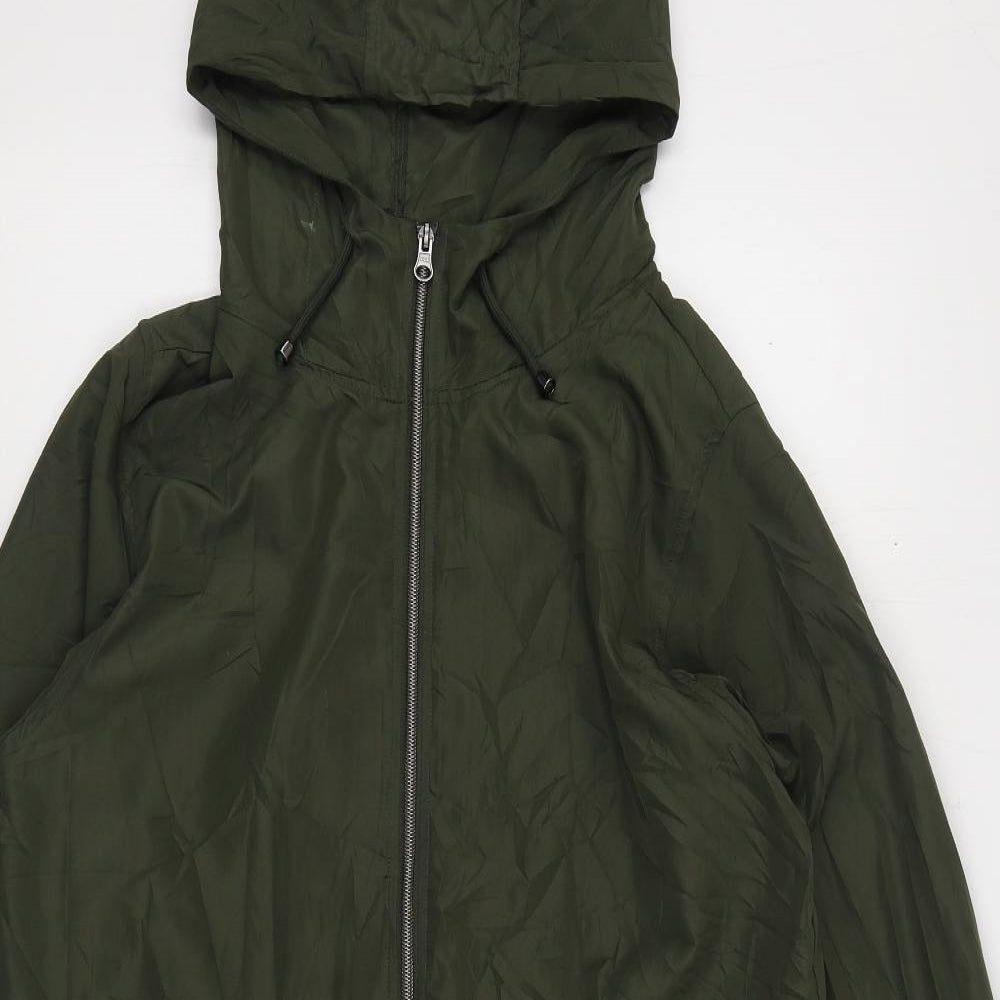 Primark Womens Green Parka Jacket Size M Zip