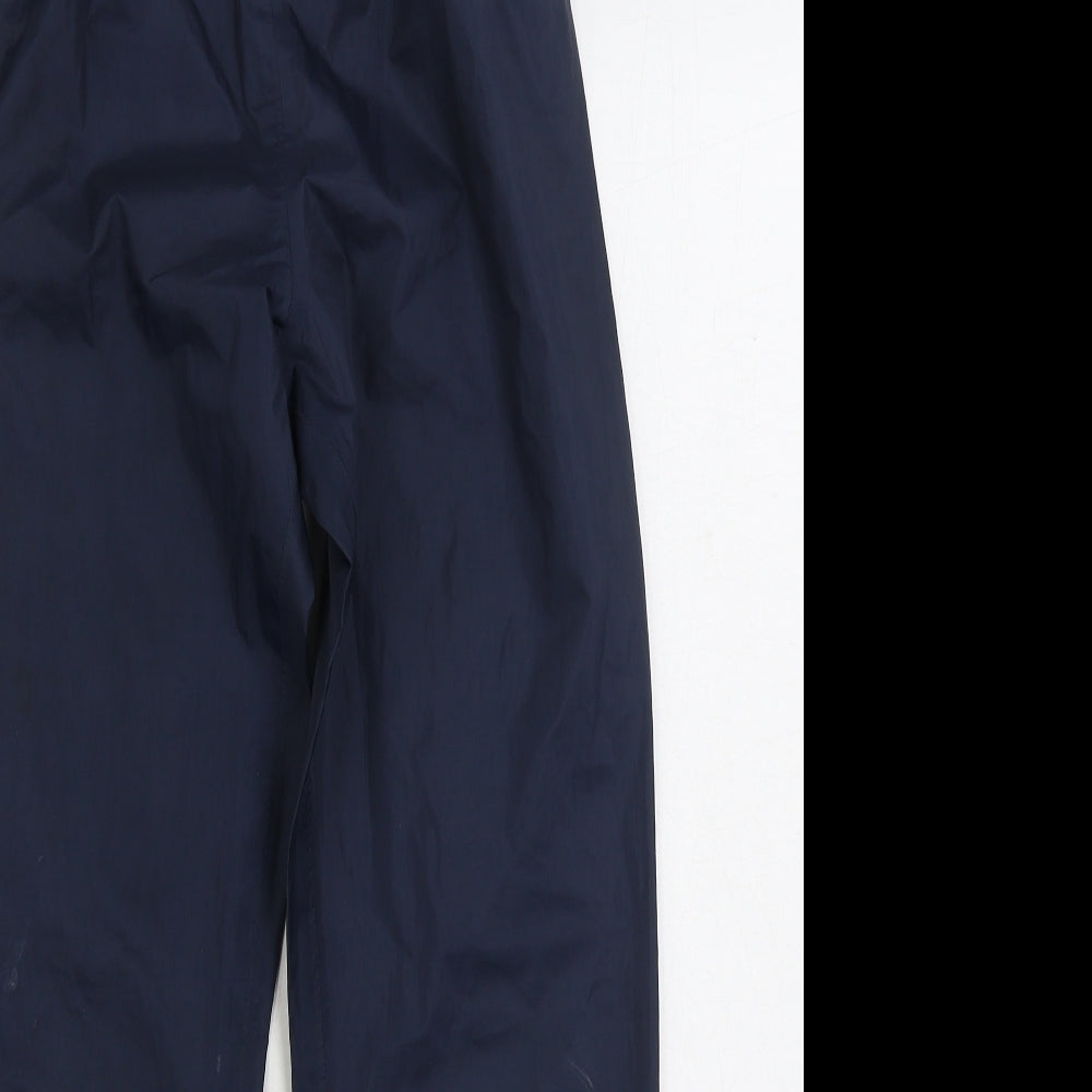 Oxylane Boys Blue Polyester Rain Trousers Trousers Size 12 Years Regular Pullover