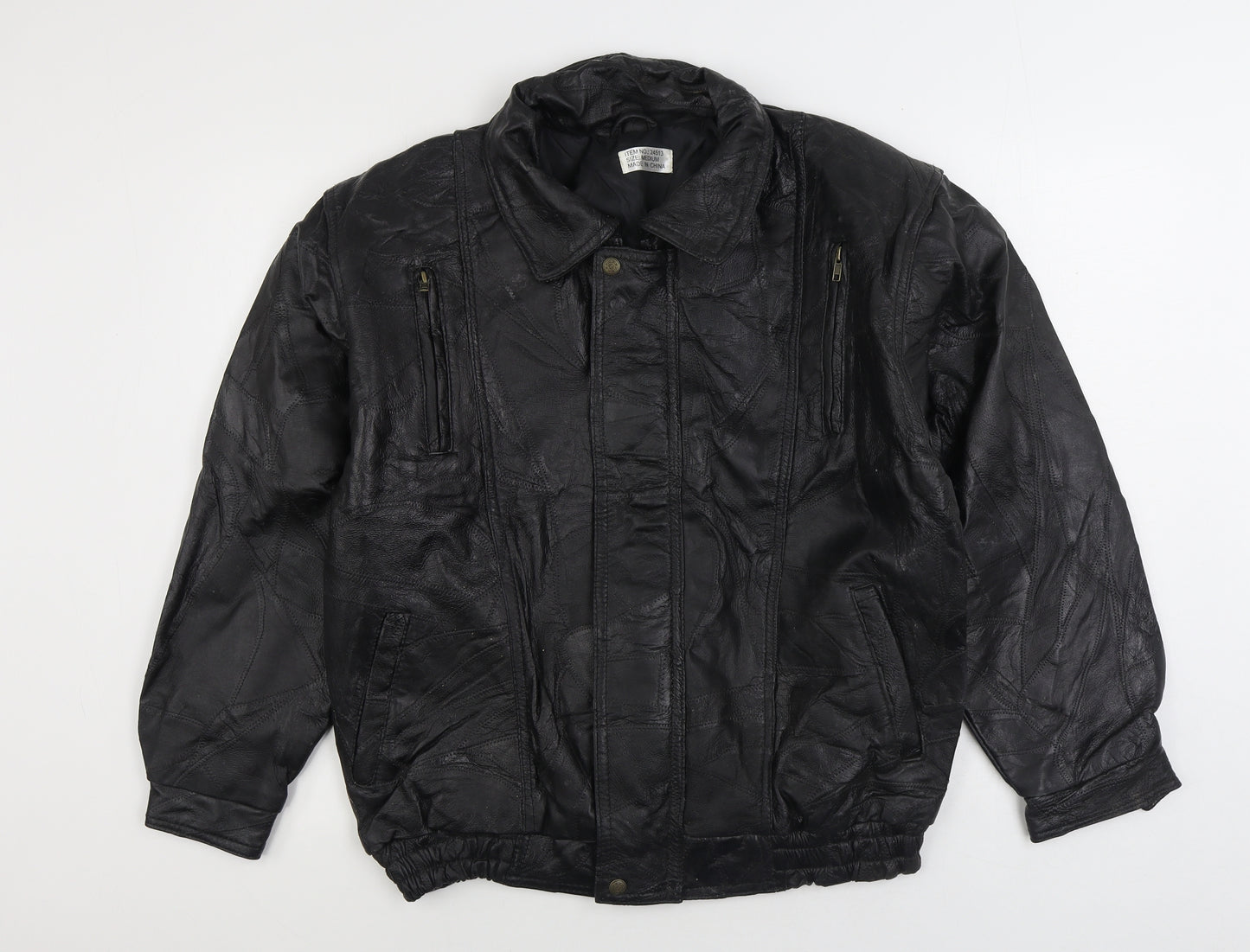 Preworn Mens Black Jacket Blazer Size M Zip