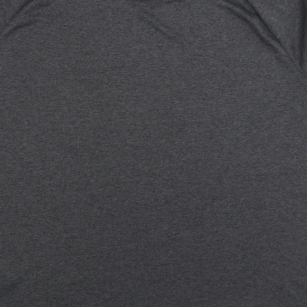 Under armour Mens Grey Polyester T-Shirt Size L Round Neck