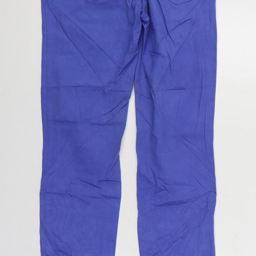 Steilmann Womens Blue Cotton Straight Jeans Size 10 L33 in Regular Zip