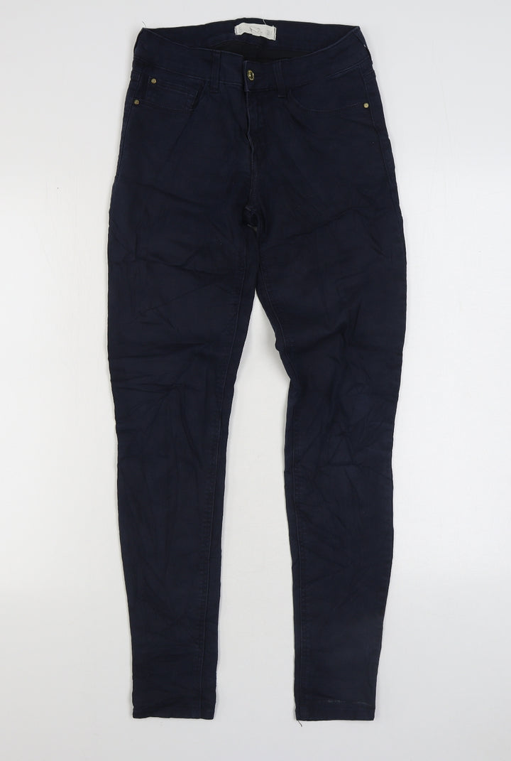 MNG Womens Blue Cotton Skinny Jeans Size 6 L30 in Regular Zip