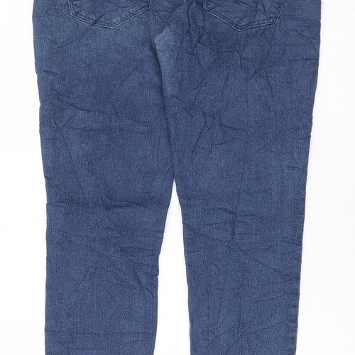 FOREVER 21 Womens Blue Cotton Skinny Jeans Size 30 in L29 in Regular Button