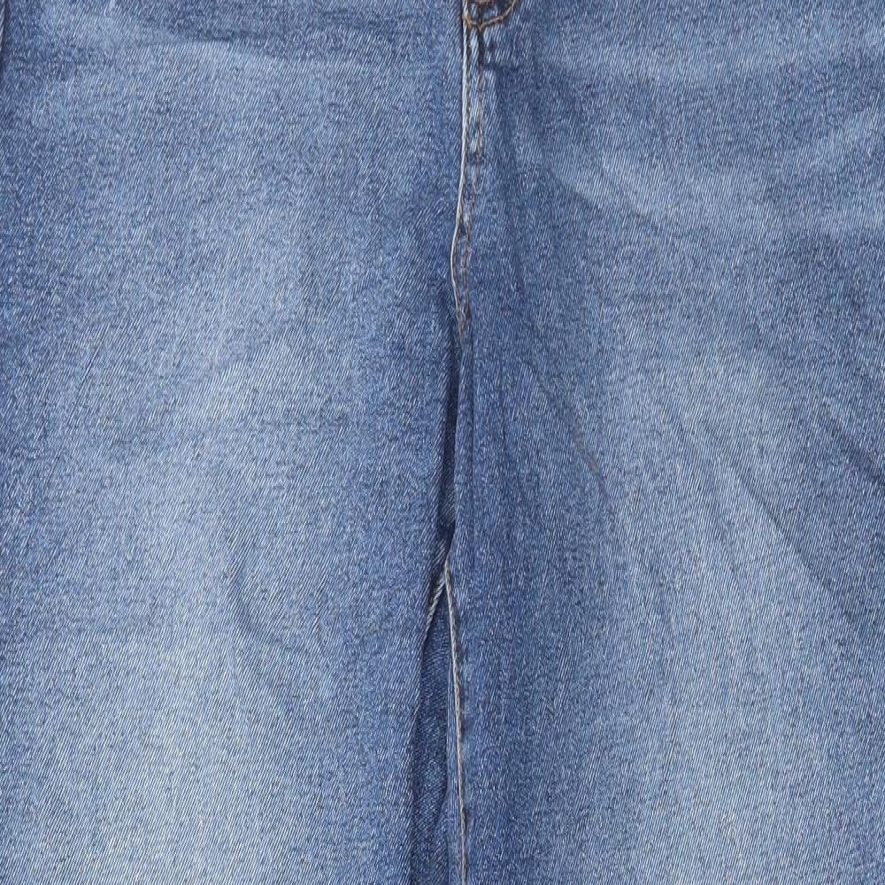 Gap Mens Blue Cotton Straight Jeans Size 31 in L29 in Regular Button