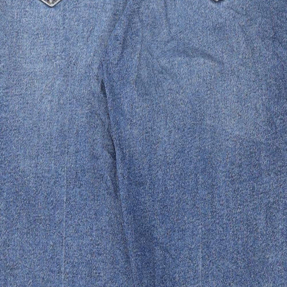Gap Mens Blue Cotton Straight Jeans Size 31 in L29 in Regular Button