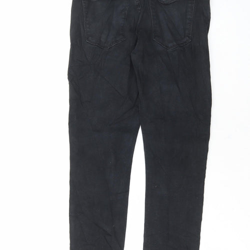 River Island Womens Blue Cotton Skinny Jeans Size 30 in L30 in Regular Button