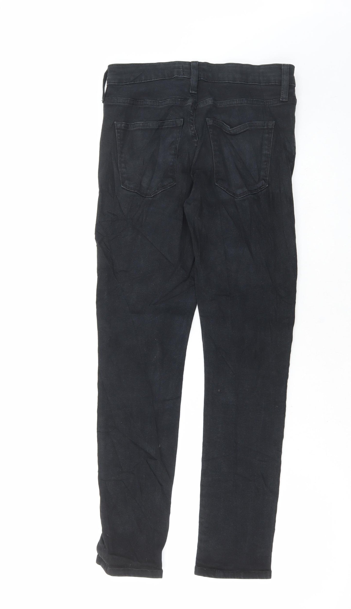River Island Womens Blue Cotton Skinny Jeans Size 30 in L30 in Regular Button
