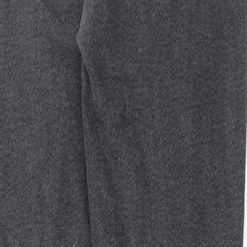 River Island Womens Grey Cotton Skinny Jeans Size 16 L28 in Regular Button