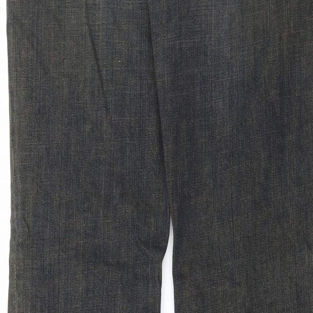 Dorothy Perkins Womens Black Cotton Bootcut Jeans Size 10 L31 in Regular Button