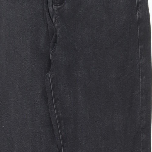 paper & stitch Mens Grey Cotton Skinny Jeans Size 32 in L30 in Regular Button