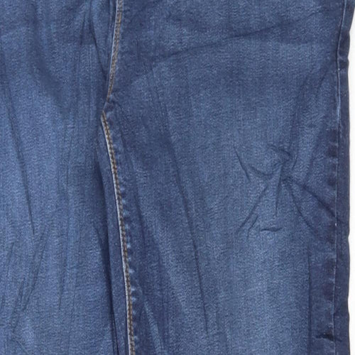 Preworn Womens Blue Cotton Skinny Jeans Size 36 in L29 in Regular Button