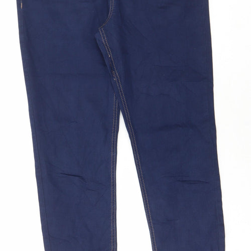 Marks and Spencer Womens Blue Cotton Jegging Jeans Size 12 L27 in Regular
