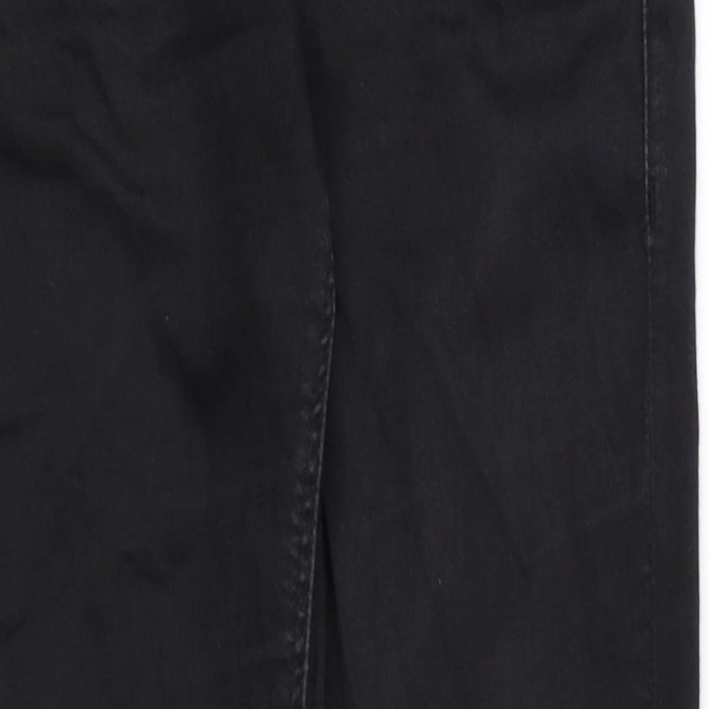 Topshop Womens Black Cotton Skinny Jeans Size 26 in L32 in Regular Zip