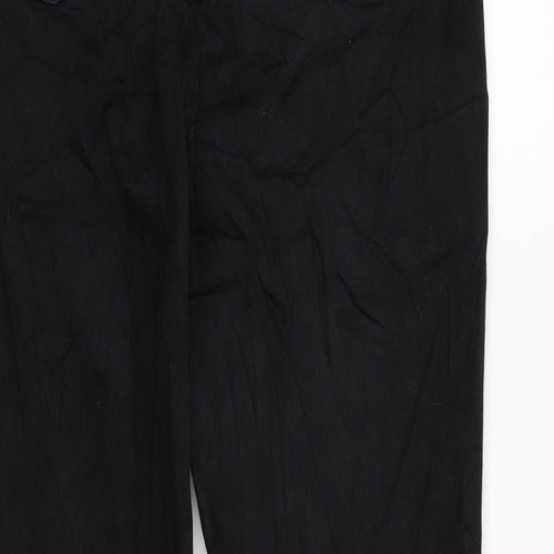 Levi's Womens Black Cotton Straight Jeans Size 31 in L29 in Regular Zip