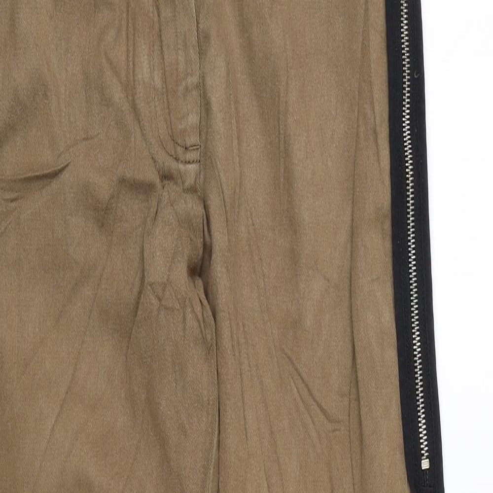 ASOS Womens Brown Cotton Skinny Jeans Size 10 L25 in Regular Zip
