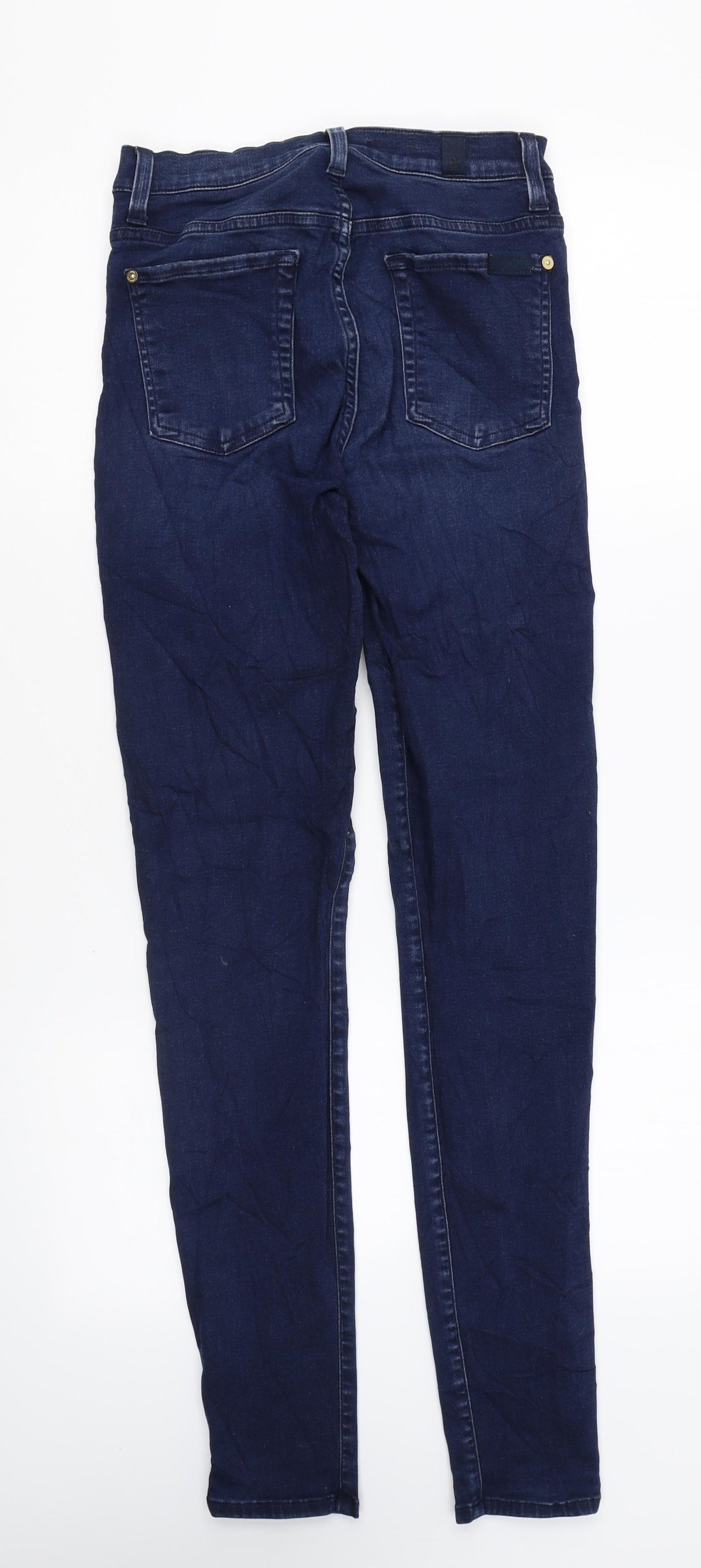 Preworn Womens Blue Cotton Skinny Jeans Size 26 in L29.5 in Regular Zip