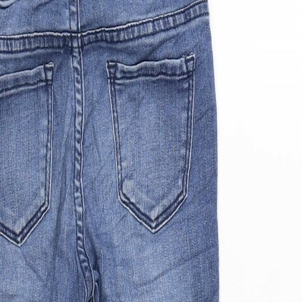 H&M Girls Blue Cotton Jegging Trousers Size 5 Years Regular Pullover