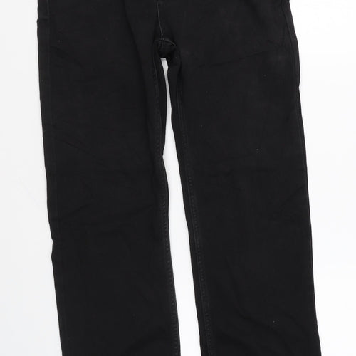 Marks and Spencer Womens Black Cotton Skinny Jeans Size 28 in L27 in Regular Zip
