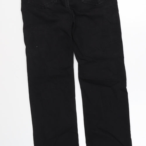 Marks and Spencer Womens Black Cotton Skinny Jeans Size 28 in L27 in Regular Zip