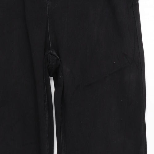 Marks and Spencer Womens Black Cotton Skinny Jeans Size 28 in L27 in Regular Zip
