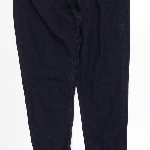 Denim & Co. Womens Blue Cotton Jegging Leggings Size 12 L28 in