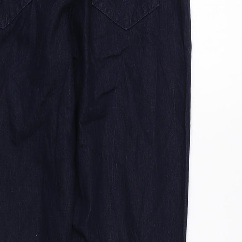 Denim & Co. Womens Blue Cotton Jegging Leggings Size 12 L28 in