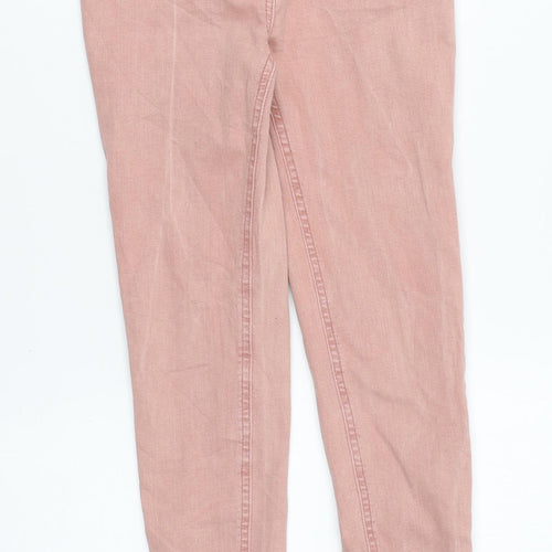 TU Girls Pink Cotton Skinny Jeans Size 10 Years Regular Zip