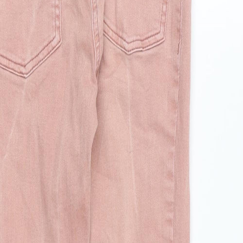 TU Girls Pink Cotton Skinny Jeans Size 10 Years Regular Zip