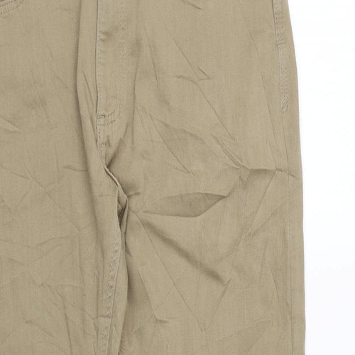 Marks and Spencer Mens Brown Cotton Skinny Jeans Size 34 in L29 in Slim Zip
